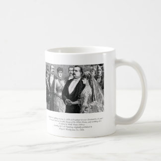 Le Président Grover Cleveland épousant la tasse