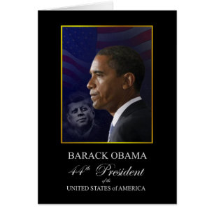 Le président Obama avec John F Kennedy