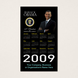 Le Président Obama - calendrier de poche de carte
