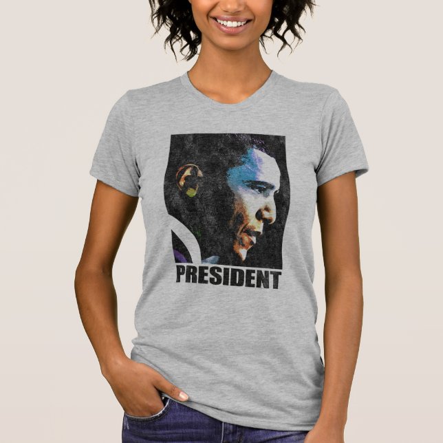 Le Président Obama Vintage T-Shirt (Devant)