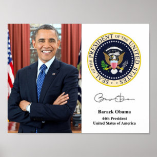 Le Président Poster d'Obama quarante-quatrième