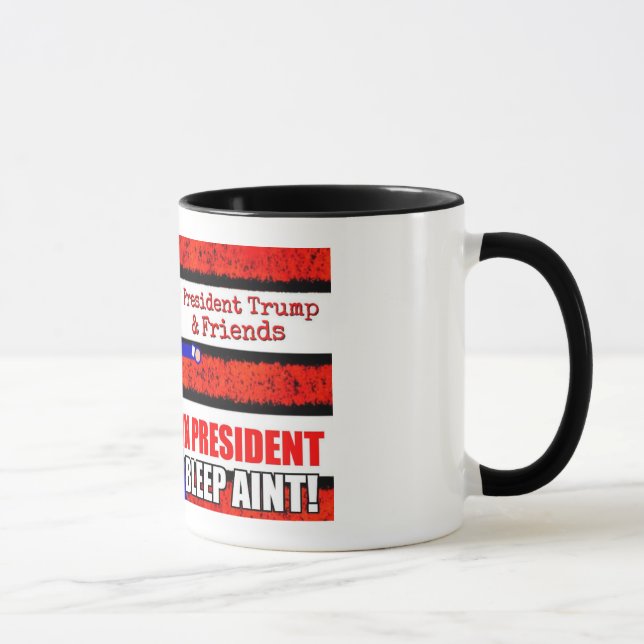 Le Président Trump et tasse d'amis (Droite)