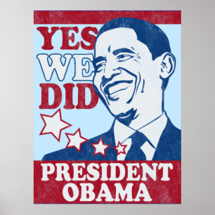 Le Président vintage Obama Poster