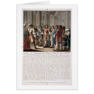 Le prince de Conti (1664-1709) félicite le duc o