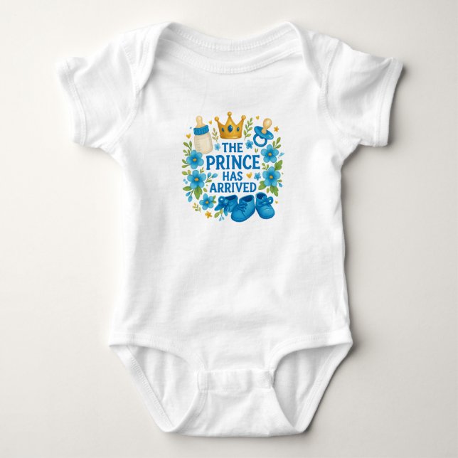 Le Prince Est Arrivé, Body pour Bébé Royal (Devant)