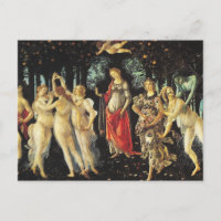 Le Printemps par carte postale Botticelli