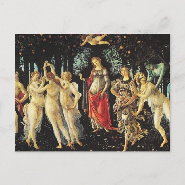 Le Printemps par carte postale Botticelli (Devant)