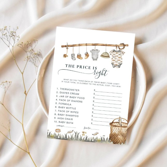 Le Prix Est Bon Reel Baby shower De Pêche Amusant (Créateur téléchargé)