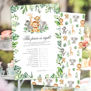 Le prix est correct Safari Animaux baby showers je