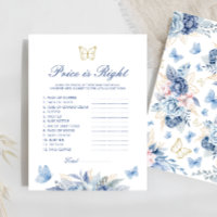 Le prix papillon est droit garçon Baby shower jeu