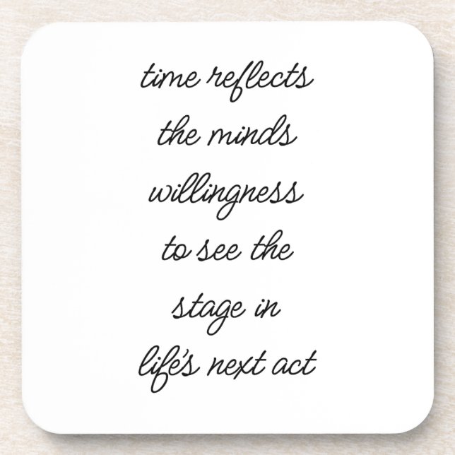 Le prochain acte de la vie Dessous de verre en pla (Devant)