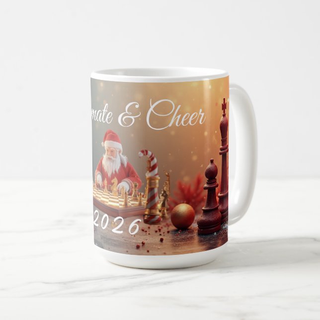 Le prochain coup de Santa – Mug de Noël drôle d'éc (Devant droit)