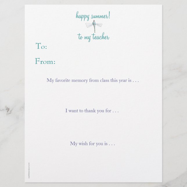 Le professeur personnalisé par fin d'année vous (Devant)