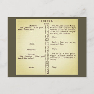 Le programme de routine de Benjamin Franklin