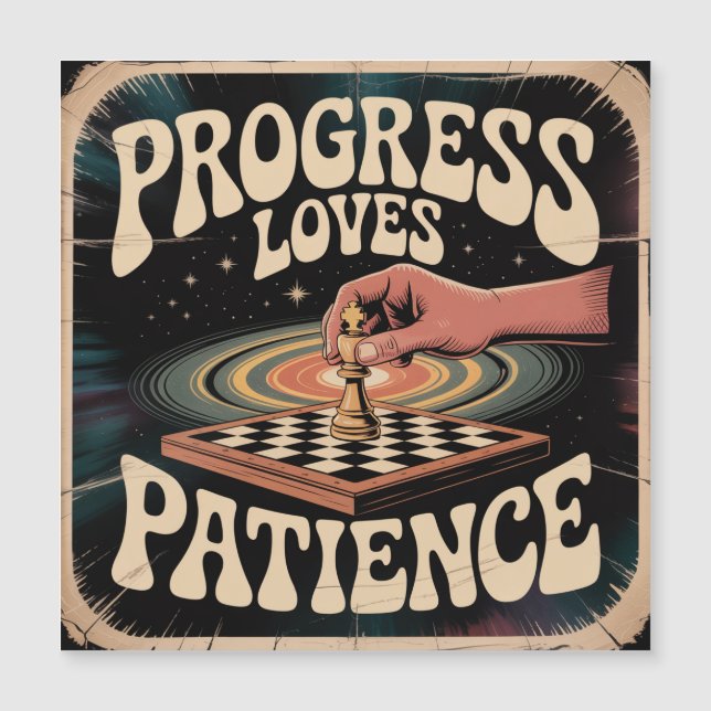 Le progrès aime la patience (Devant)