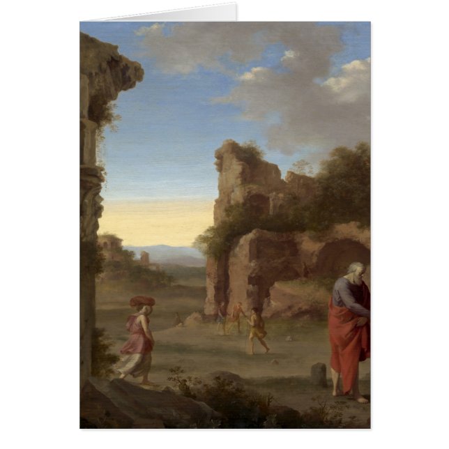 Le Prophète Elijah et la veuve de Zarephath (Devant)