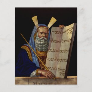 Le prophète Moïse avec les tablettes de la loi