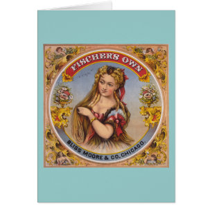 Le propre étiquette vintage de tabac de