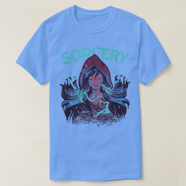 Le puissant sorcier Magical Power Wizard T-shirt (Design devant)