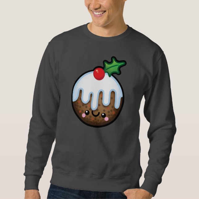 Le pullover de Kawaii de Noël des hommes mignons (Devant)