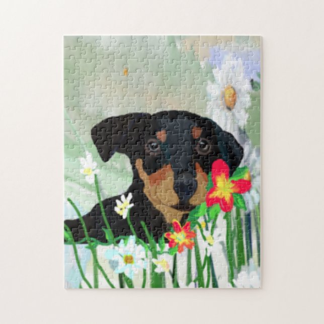 Le Puzzle de la marionnette de Doberman Pincher (Vertical)