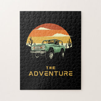 Le Puzzle de l'Aventure Tout-Terrain au Coucher du