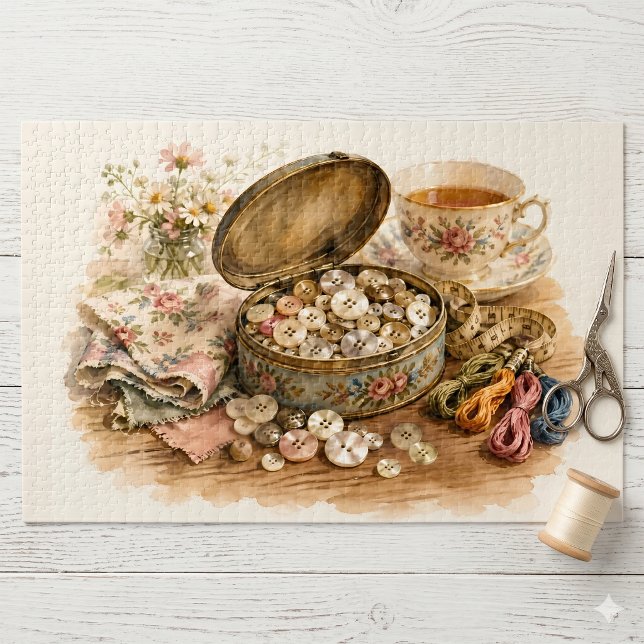 Le Puzzle du Bouton en Boîte de Fer-Blanc (The Button Tin Puzzle)