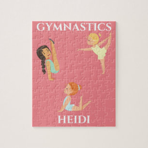 Le puzzle personnalisé de la fille GYMNASTICS.