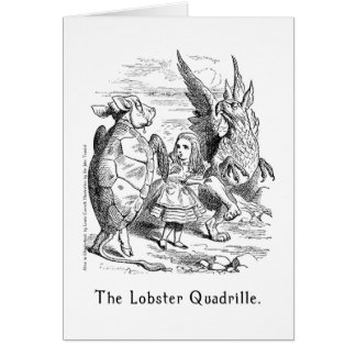 Le quadrille Alice de homard dans l'art du pays