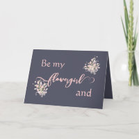 Le quartz rose floral soit ma carte de Flowergirl