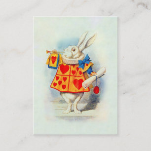Le Rabbitt en Alice dans le carte de visite de ~