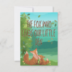 Le Renard qui dirige notre petite tanière – Fête d