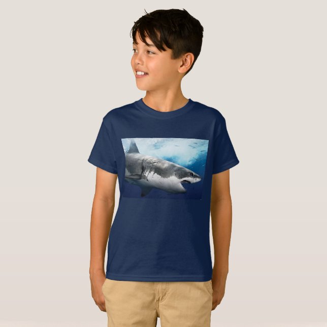 Le requin de Taureau unisexe badine le T-shirt (Devant entier)