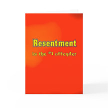 Le 'ressentiment est la carte de sobriété de #1