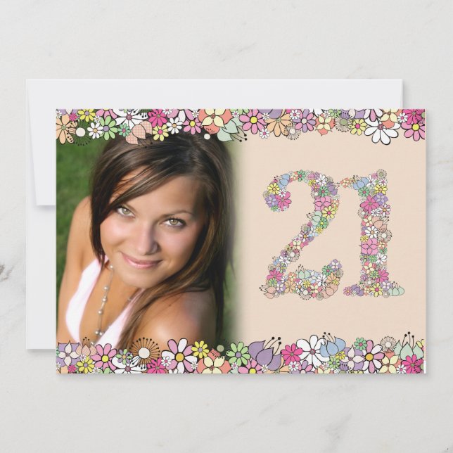Le ressort fleurit le 21ème invitation de photo (Devant)