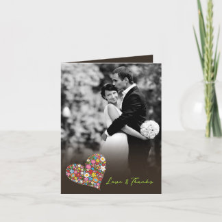 Le ressort fleurit le carte photo de Merci de