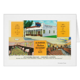 Le restaurant et le Caf� italiens d'Alhambra