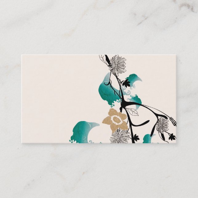 Le résumé fleurit le carte de visite (Devant)
