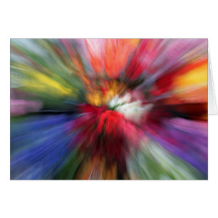 Le résumé lumineux-coloré fleurit la carte vierge