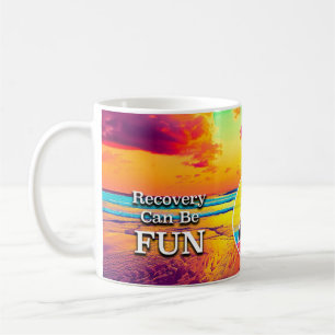 Le rétablissement peut être amusant Mug slogan rét