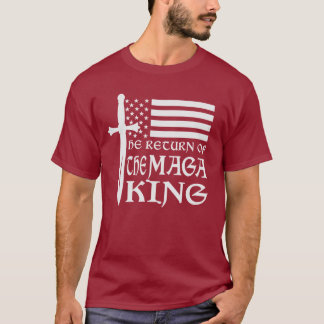 Le retour du T-shirt de l'épée drapeau MAGA King U