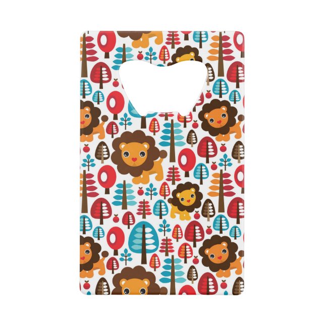 le rétro lion mignon badine l'illustration (Devant)