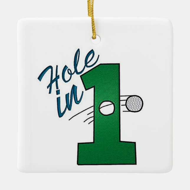 **LE RÊVE DE GOLFER** ORNEMENT DE NOËL (Devant)