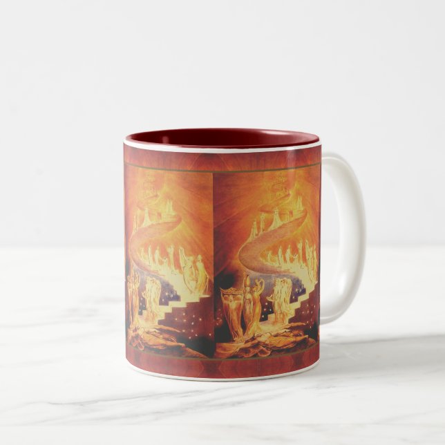 Le rêve de Jacob Par William Blake Mug (Devant droit)