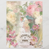 Le rêve floral du papier à scandale