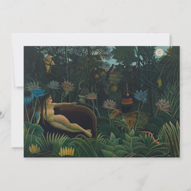 Le rêve (Le Reve Exotique) d'Henri Rousseau (Devant)