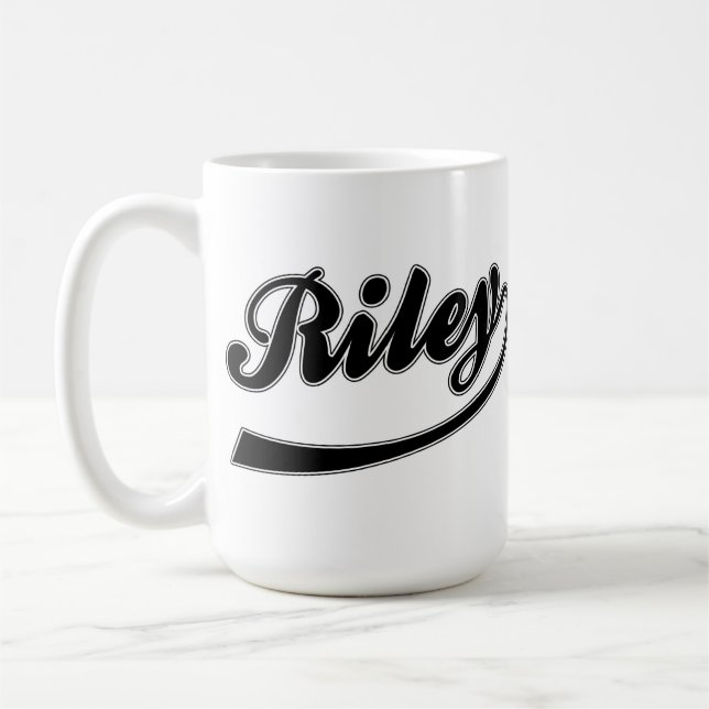 Le Riley nommé sur une tasse (Gauche)