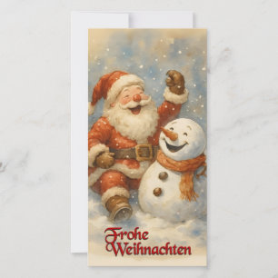 Le rire de Santa dans la magie hivernale