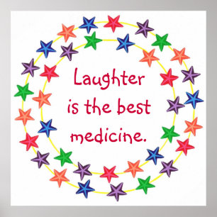 Le rire est la meilleure médecine Affiche Étoile C