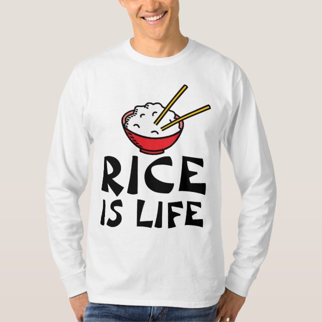 LE RIZ EST LA VIE T-SHIRTS TEE - SHIRTS (Devant)